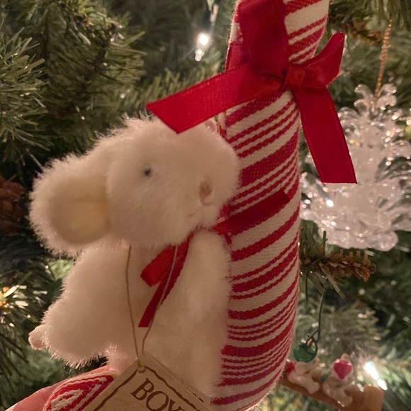 Boyds Mini Plush Christmas Ornament Pip Sweet Jointed Mouse with Tag - Picture 4 of 10